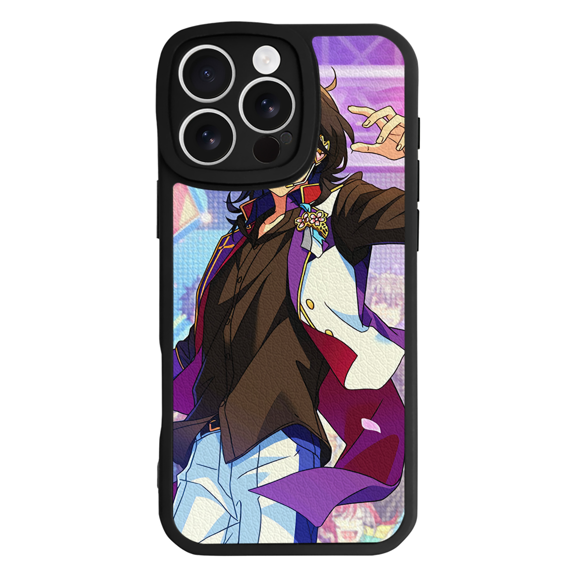 （画像用） あんさんぶるスターズ! Ensemble Stars 【iPhone 16シリーズ対応】シリコンスマホケース（レザー調） 材質：シリコン